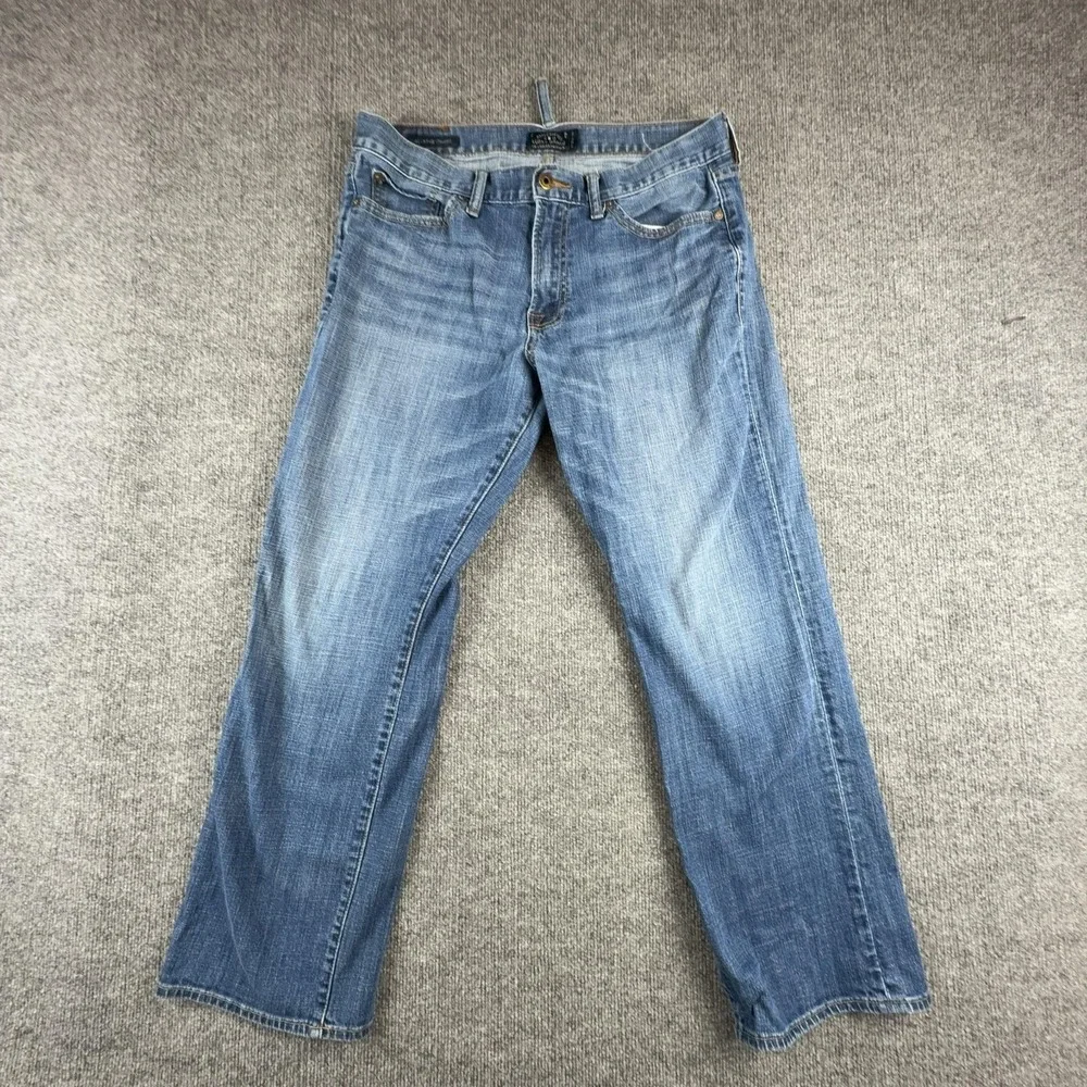Lucky Brand 361 Vintage Straight Jeans Mens 34x30 Medium Wash Blue Stretch Denim